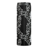 Bouteilles Isothermes Design gothique avec crâne et rose noir (Dos)