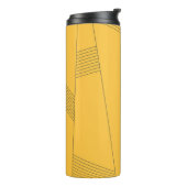 Bouteilles Isothermes Design graphique abstrait simple, jaune et moderne (Tourné sur la gauche)