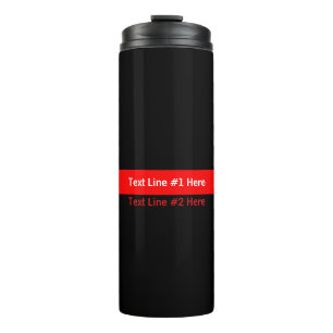 Bouteilles Isothermes Design graphique en ligne rouge mince symbolique a