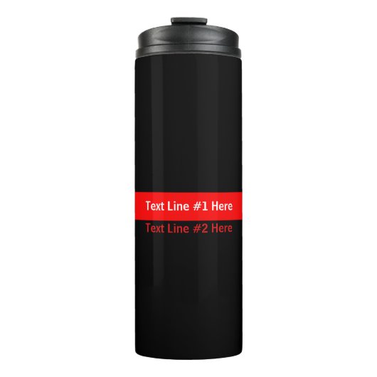 Bouteilles Isothermes Design graphique en ligne rouge mince symbolique a (Devant)