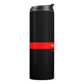 Bouteilles Isothermes Design graphique en ligne rouge mince symbolique a (Tourné sur la gauche)