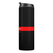 Bouteilles Isothermes Design graphique en ligne rouge mince symbolique a (Tourné sur la droite)