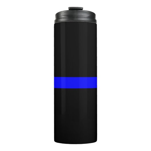 Bouteilles Isothermes Design graphique Symbolique mince en ligne bleue s (Devant)