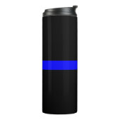 Bouteilles Isothermes Design graphique Symbolique mince en ligne bleue s (Tourné sur la gauche)