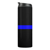 Bouteilles Isothermes Design graphique Symbolique mince en ligne bleue s (Tourné sur la droite)