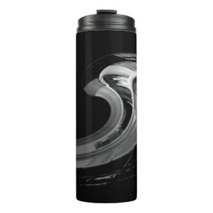 Bouteilles Isothermes Design industriel Abstrait Faux Metal Wave