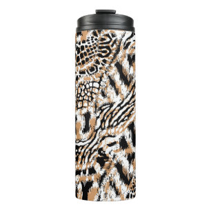 Bouteilles Isothermes Design motif animal. Motif léopard moderne desi