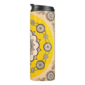 Bouteilles Isothermes Design ornemental Mandala, style ethnique (Tourné sur la droite)