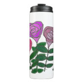 Bouteilles Isothermes Design Rose coloré (Devant)