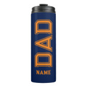 Bouteilles Isothermes Design simple Orange typographie bleu arrière - pl (Devant)