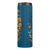 Bouteilles Isothermes Design unique fleuri de chouette vintage (Dos)