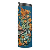 Bouteilles Isothermes Design unique fleuri de chouette vintage (Tourné sur la droite)