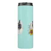 Bouteilles Isothermes Dessin à la main drôle chat thaï mignon avec des f (Dos)