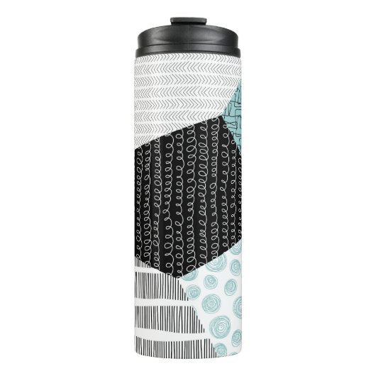 Bouteilles Isothermes Dessin Abstrait à main levée : Arrière - plan arti (Devant)