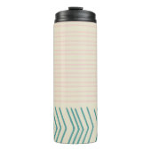 Bouteilles Isothermes Dessin Abstrait amusant en Turquoise et rose paste (Devant)