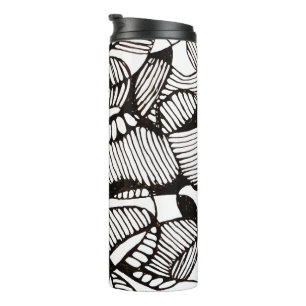 Bouteilles Isothermes Dessin Abstrait au Stylo Gribouillis