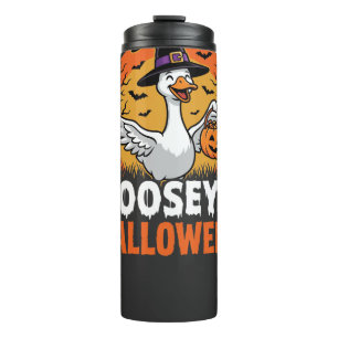 Bouteilles Isothermes Dessin animé rétro d'oie sorcière d'Halloween de G