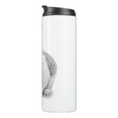 Bouteilles Isothermes Dessin au crayon de lapin mignon (Tourné sur la droite)