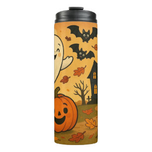 Bouteilles Isothermes Dessin citrouille du fantôme d'Halloween/automne m