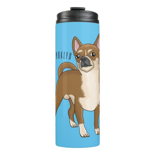 Bouteilles Isothermes Dessin de Chihuahua pour chien (Devant)