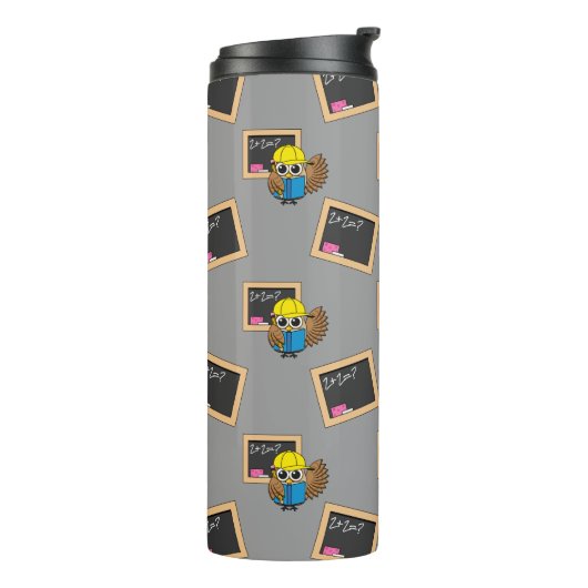 Bouteilles Isothermes Dessin de chouette écolière (Tourné sur la gauche)