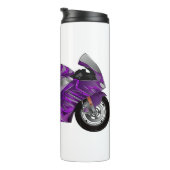 Bouteilles Isothermes Dessin de moto de sport violet (Tourné sur la droite)