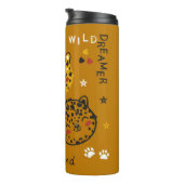 Bouteilles Isothermes Dessin Visage De Chat Léopard. Little Funny Cheeta (Tourné sur la droite)