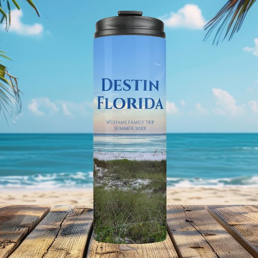 Bouteilles Isothermes Destin Florida Personnalisable Plage Vacances