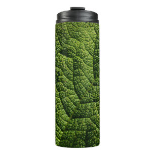 Bouteilles Isothermes Détails des feuilles vertes de la feuille de Gunn