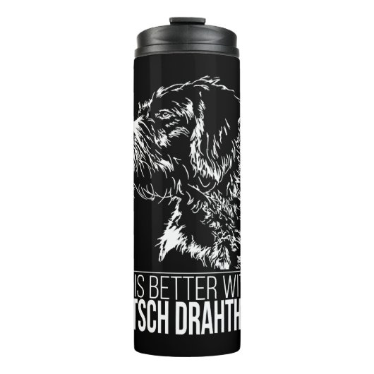 Bouteilles Isothermes Deutsch Drahthaar vie meilleur chien dire (Devant)