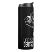 Bouteilles Isothermes Deutsch Drahthaar vie meilleur chien dire (Tourné sur la gauche)