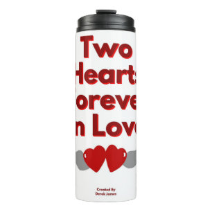 Bouteilles Isothermes Deux Coeurs Pour Toujours Dans L'Amour Tumbler The
