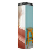 Bouteilles Isothermes Deux tabourets de bar en bois jaune (Dos)