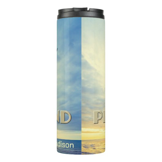 Bouteilles Isothermes Devis Sky de nom personnalisé (Dos)