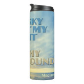 Bouteilles Isothermes Devis Sky de nom personnalisé (Tourné sur la droite)