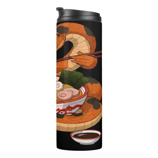 Bouteilles Isothermes Devours de serpent : nouilles de ramen, baguettes (Tourné sur la droite)