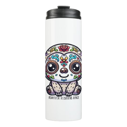 Bouteilles Isothermes Dia De Los Muertos Sloth T-Shirt Actif (Devant)