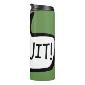 Bouteilles Isothermes DIA DUIT ! Irish Gaelic Grey Speech Bubble (Tourné sur la droite)