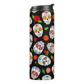 Bouteilles Isothermes Dia Los Muertos : motif crâne à sucre. (Tourné sur la gauche)