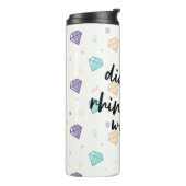 Bouteilles Isothermes Diamant dans un monde de fausse pierre (Tourné sur la gauche)