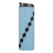 Bouteilles Isothermes Diamant Rose et Bleu en Diagonale (Tourné sur la droite)