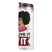 Bouteilles Isothermes Dieu a un plan lui faire confiance la reine noire  (Tourné sur la droite)