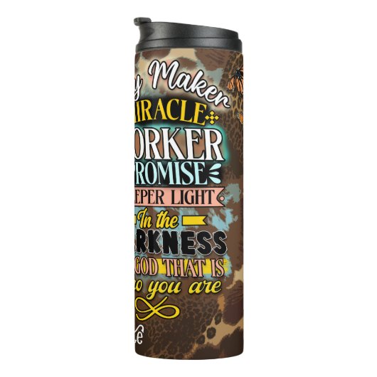 Bouteilles Isothermes Dieu : Chemin Maker, Miracle Worker, Lumière (Tourné sur la droite)