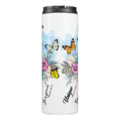 Bouteilles Isothermes Dieu Dit Que Vous Êtes. . . Papillon & Fleurs (Dos)
