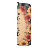 Bouteilles Isothermes Dieu Est Dans Son Verset Floral (Tourné sur la droite)