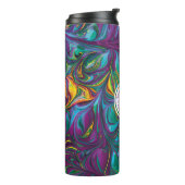 Bouteilles Isothermes DIEU RÉFUGE FORCE MONogramme Abstrait URPLE (Tourné sur la gauche)