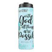 Bouteilles Isothermes Dieu Toutes Les Choses Sont Possibles (Devant)