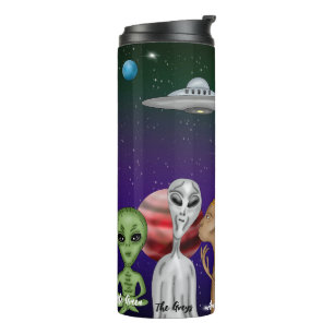 Bouteilles Isothermes Différentes espèces extraterrestres, OVNI, planète