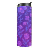 Bouteilles Isothermes Digital Bloom Future Pattern | Floral Futuriste (Tourné sur la gauche)