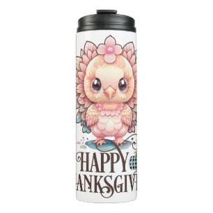 Bouteilles Isothermes Dinde de Thanksgiving mignonne